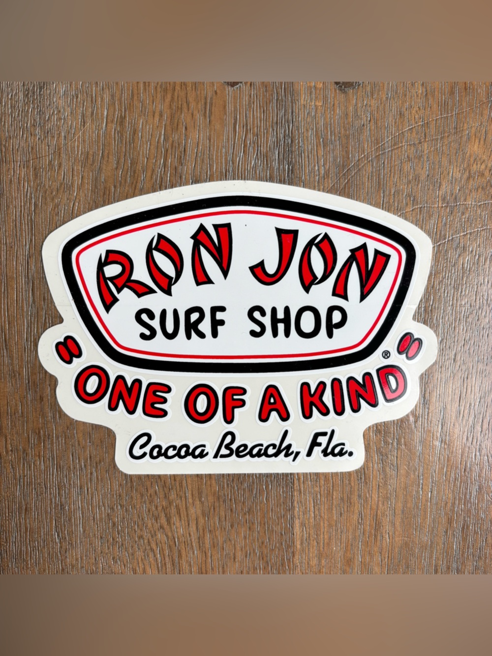 Ron Jon Surf Shop Bumper Sticker - Cocoa Beach, Florida